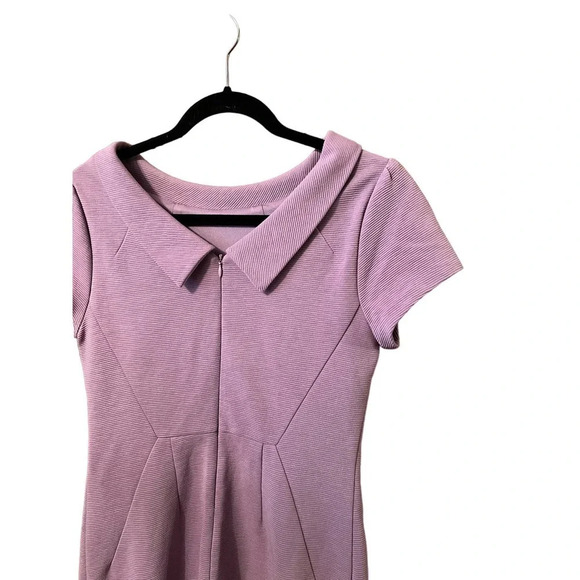 Boden retro 50s style pointe knit dress back zip size US 6P - Picture 5 of 8